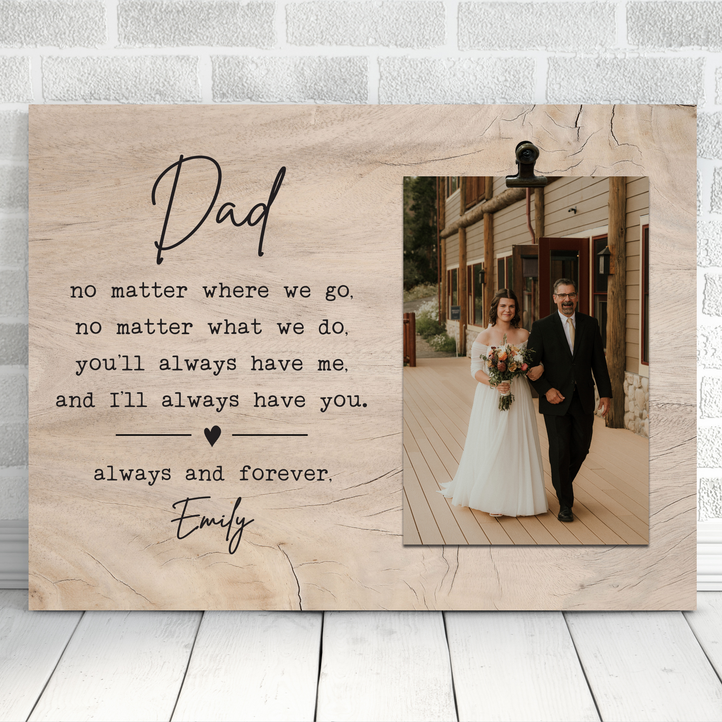 Picture Frame for Dad | Father of the Bride Gift